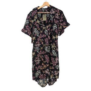 CCX City Chic Dainty Ditsy Playsuit Romper Floral Black Plus Size XXS (US 12)
